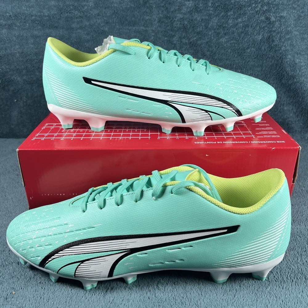 Puma Ultra Play FG AG Soccer Cleats Shoes Teal White Mens Size 13